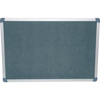 EXECUTIVE FELT NOTICE BOARD 900x600mm GRY/AL TRIM