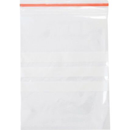 3.1/2"x4.1/2" Write-On Grip seal Bags, PK-1000