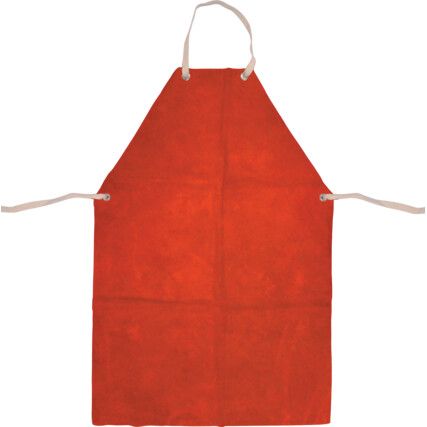 Welders Apron, Red, Leather, 24"x36"