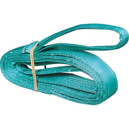 2000kg SWL, Lifting Sling, Flat, 60mm x 4m, Green