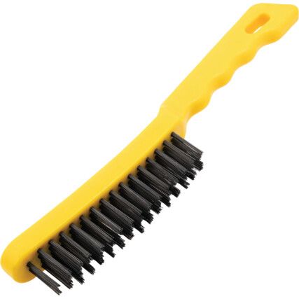 4-ROW PLASTIC HANDLE WIRE SCRATCH BRUSH