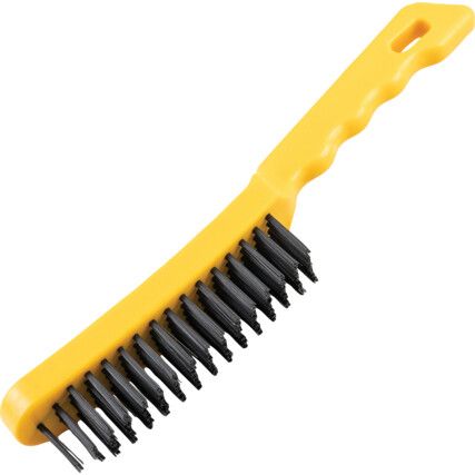 5-ROW PLASTIC HANDLE WIRE SCRATCH BRUSH