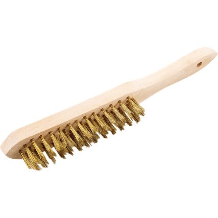 4-ROW BRASS WIRE SCRATCH BRUSH