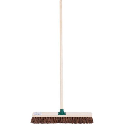 24" Stiff Bassine Broom with 48" Wooden Handle