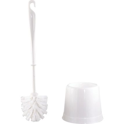 Plastic Turks Head Toilet Brush Holder Set