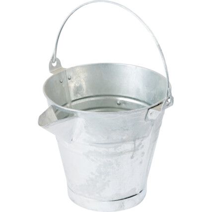 14ltr Galvanised 'V' Lipped Tar Bucket (3 Gallon)