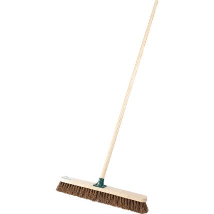 24" Stiff Bassine Broom with 60" Wooden Handle