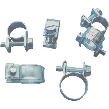 14-16mm ZINC PLATED MINI CLIPS (NUT & BOLT)