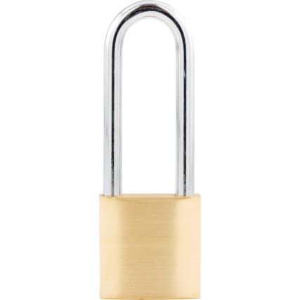 Keyed Padlock, Keyed Different, Brass, Gold, 30mm Width, Weatherproof