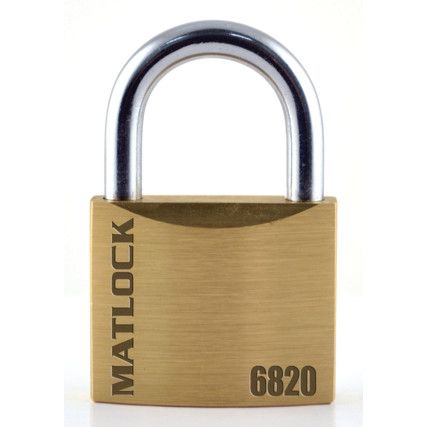 Keyed Padlock, Keyed Different, Brass, Bronze, 20mm Width, Weatherproof