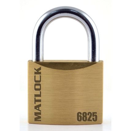 Keyed Padlock, Keyed Different, Brass, Bronze, 25mm Width, Weatherproof