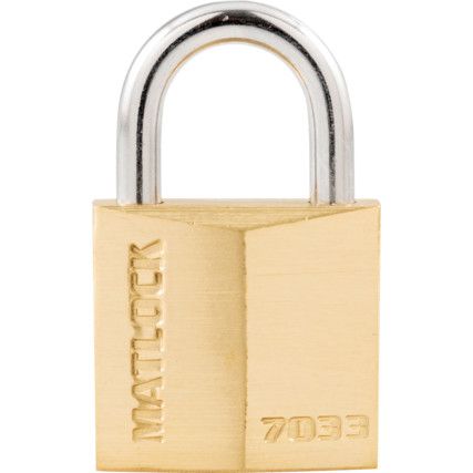 Keyed Padlock, Keyed Different, Brass, Bronze, 30mm Width, Weatherproof