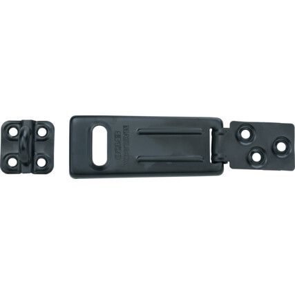 HASP (BLACK) SINGLE HINGE D-VERTICAL SHACKLE