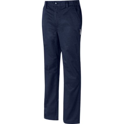 Work Trousers, Navy Blue, 36" Waist, Regular Fit, 31" Leg