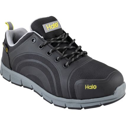 Unisex Metatarsal Safety Trainers, Size 4, Black, Mesh Upper, Steel Toe Cap, S1P, EN ISO 20345:2011