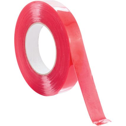 Double Sided Tape, Foam, Clear, 25mm x 10m