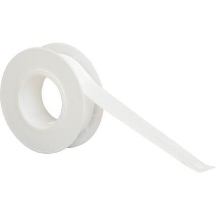 PTFE Tape, Thread Sealing Tape, White, 12mm x 12m