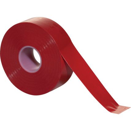 Electrical Tape, PVC, Red, 25mm x 33m, Pack of 1