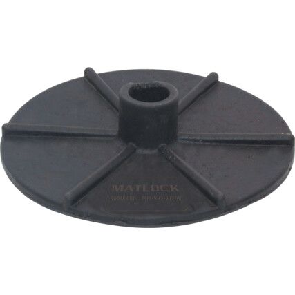 Post Support Base, Post Base, Polyethylene, Black