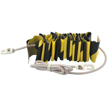 Z Barrier, PVC, Black/Yellow