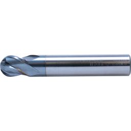 Series 56 Carbide 4 Flute Plain Shank Short Series Ball Nosed End Mills - TiCN Coated - Metric  thumbnail-0