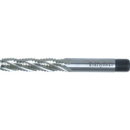 HSS-Co 8% Threaded Shank Coarse Pitch Roughing End Mills: Series 43, Long - Uncoated thumbnail-0