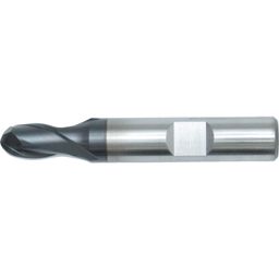 Series 97 HSS-E PM 2 Flute Weldon Shank Standard Length Ball Nosed Slot Drills - Peak Power Coated - Metric  thumbnail-1