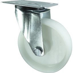 Medium Duty Pressed Steel Castors - Nylon Wheel - Roller Bearing thumbnail-0