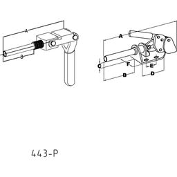 Base Mounted Push Pull Industrial Toggle Clamp 90°  thumbnail-1